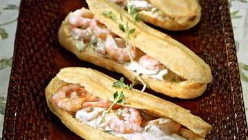 Рецепт Эклеров с креветками