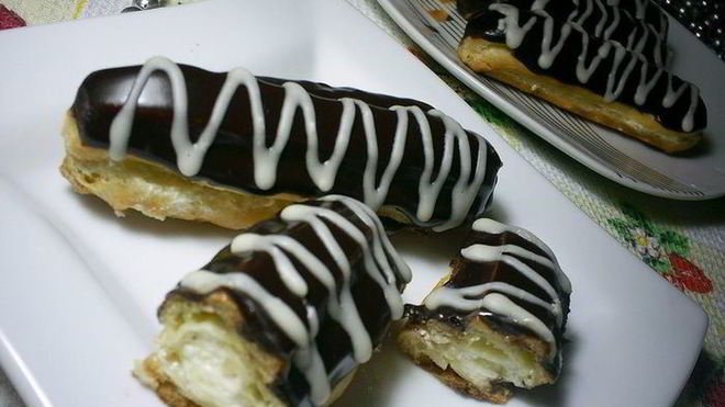 Рецепт эклеров с масляно-заварным кремом