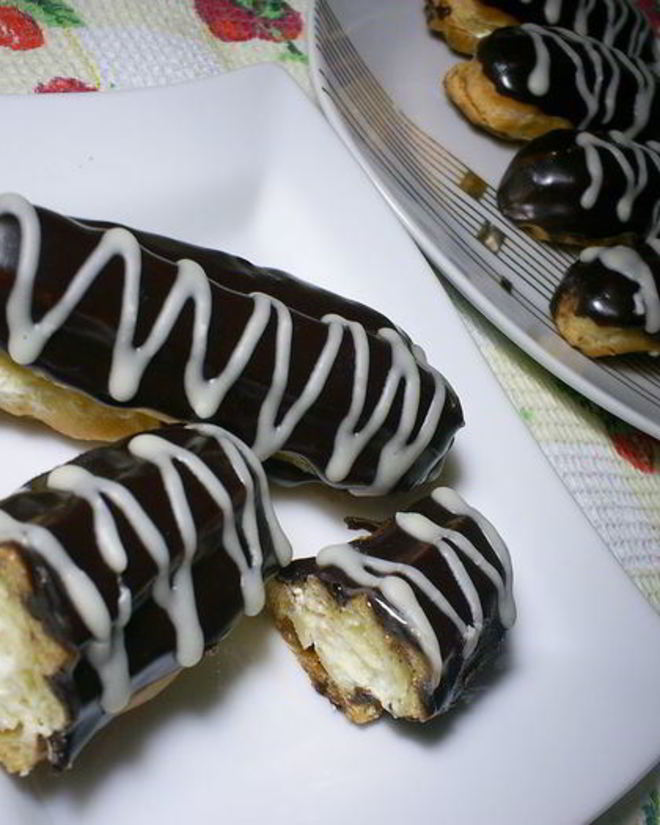 Рецепт эклеров с масляно-заварным кремом