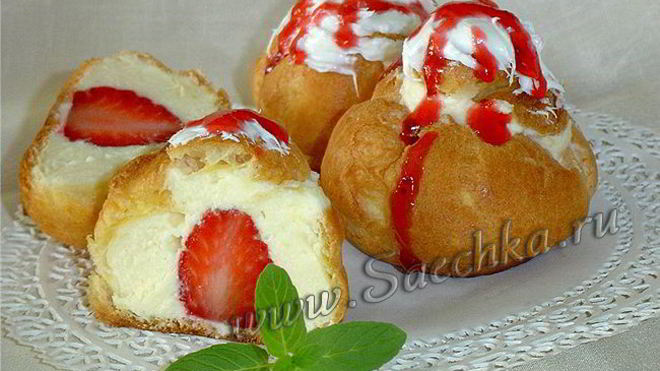 Рецепт эклеров с заварным кремом