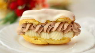 Рецепт Эклеров со сливочно-шоколадным кремом