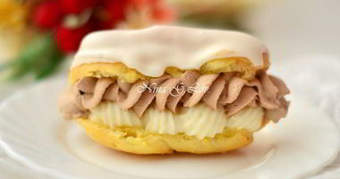 Рецепт Эклеров со сливочно-шоколадным кремом