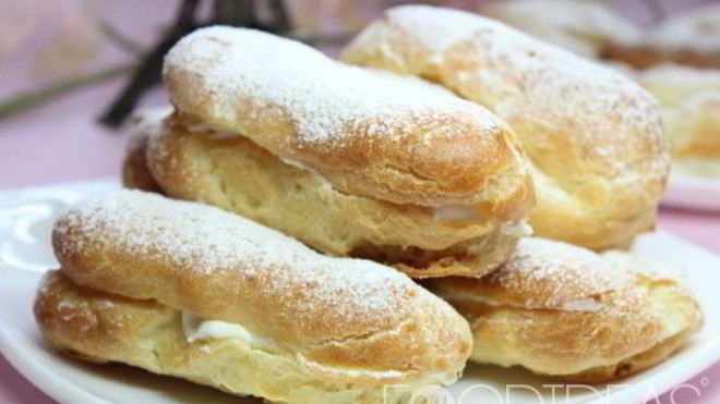 Рецепт эклеров со сливочным кремом