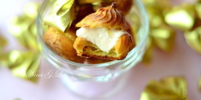 Рецепт закусочных профитролей со сливочно-лососевым крем-муссом