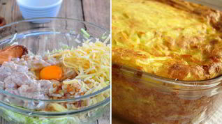Рецепт Кабачковой запеканки с курицей и сыром