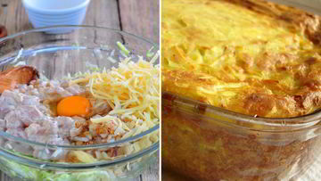 Рецепт Кабачковой запеканки с курицей и сыром