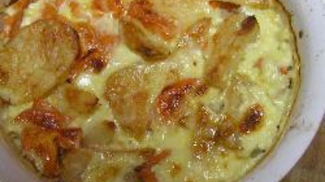 Рецепт картофельной запеканки слоями