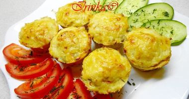Рецепт Мини-запеканок из куриного филе с творогом