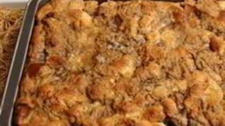 Рецепт Сладкой хлебной запеканки с изюмом