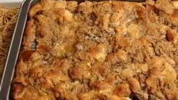 Рецепт Сладкой хлебной запеканки с изюмом