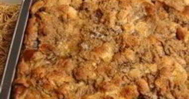 Рецепт Сладкой хлебной запеканки с изюмом