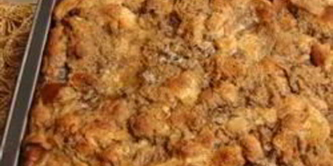 Рецепт Сладкой хлебной запеканки с изюмом