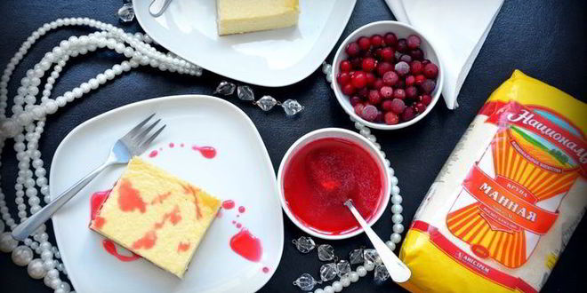 Рецепт Творожной запеканки на манной крупе