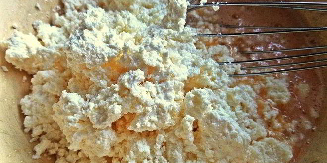 Рецепт творожной запеканки с фруктами