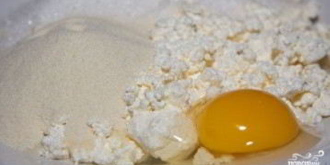 Рецепт творожной запеканки с вишней