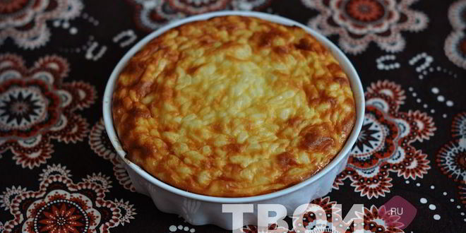 Рецепт творожно рисовая запеканка