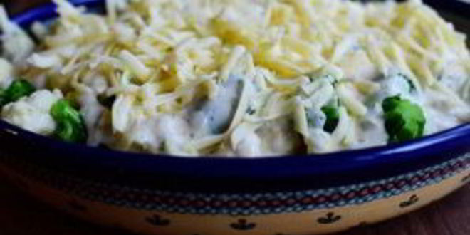Рецепт запеканки из брокколи и цветной капусты