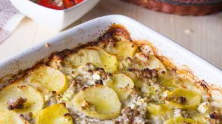 Рецепт Запеканки из кабачков и картофеля с фаршем