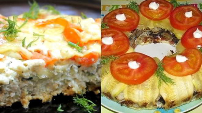 Рецепт запеканки из кабачков с фаршем
