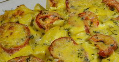 Рецепт Запеканки из молодого картофеля и томатов