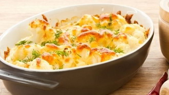 Рецепт запеканки с морским языком и цветной капустой