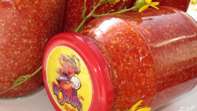 Рецепт аджики без хрена на зиму