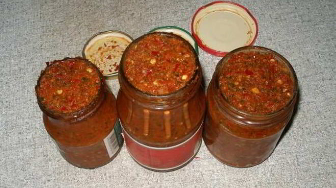 Рецепт аджики без варки