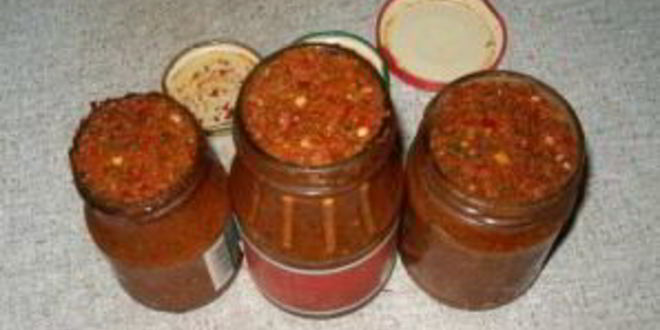 Рецепт аджики без варки