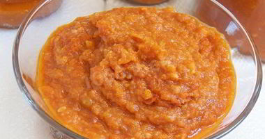 Рецепт Аджики из кабачков с томатной пастой на зиму