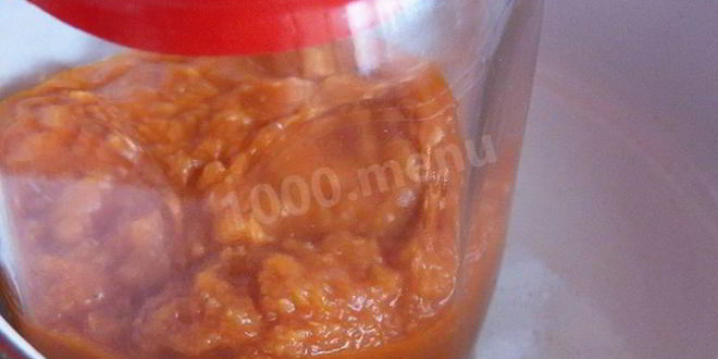 Рецепт аджики из кабачков с томатной пастой на зиму