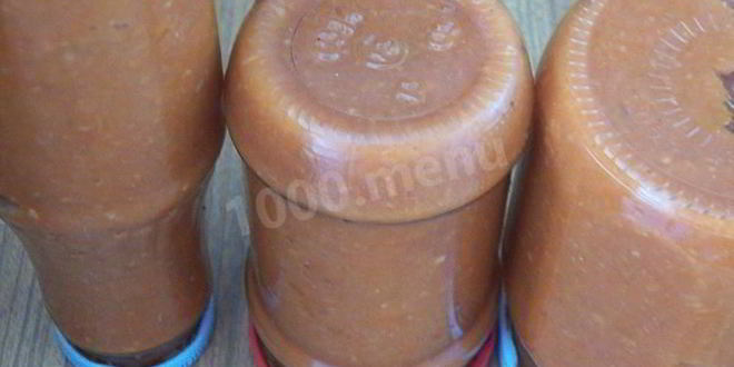 Рецепт аджики из кабачков с томатной пастой на зиму