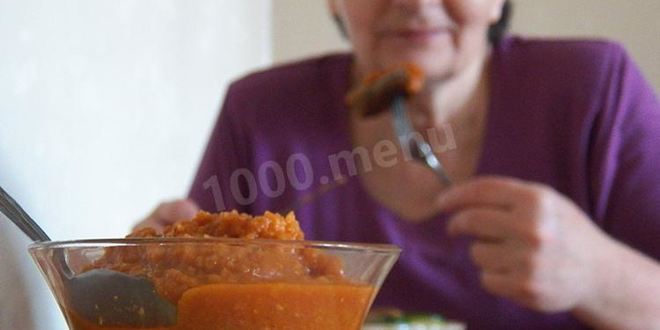 Рецепт аджики из кабачков с томатной пастой на зиму