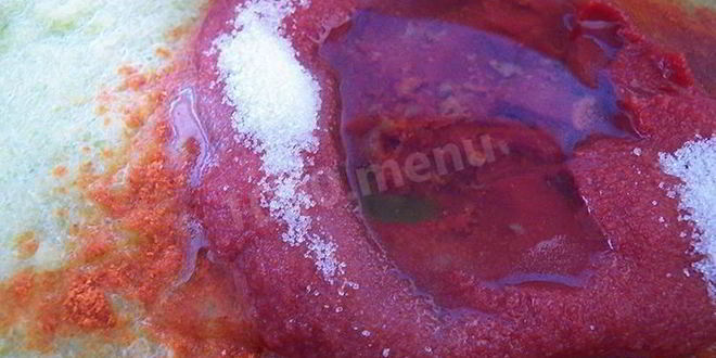 Рецепт аджики из кабачков с томатной пастой на зиму