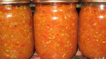 Рецепт Аджики из кабачков