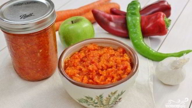 Рецепт аджики из помидорчиков на зиму