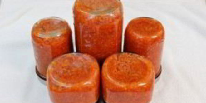 Рецепт аджики из помидорчиков на зиму
