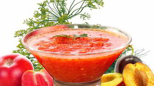 Рецепт Аджики из слив с яблоками