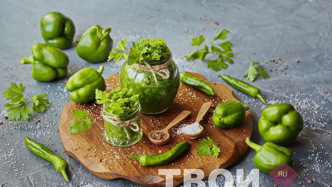 Рецепт аджики из зеленого перца