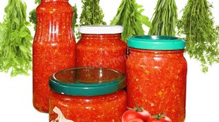 Рецепт Аджики с хреном и кабачками