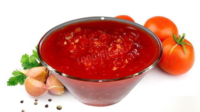 Рецепт аджики с хреном и с томатной пастой