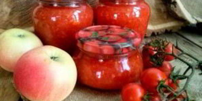 Рецепт аджики с морковкой и яблоками