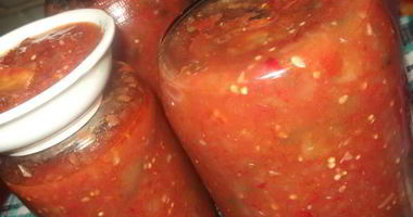Рецепт Баклажана в аджике на зиму