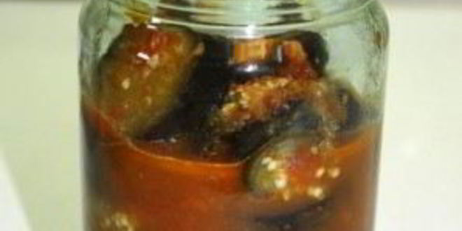 Рецепт баклажанов в аджике на зиму