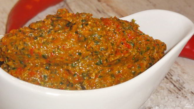 Рецепт грузинской аджики с орехами на зиму