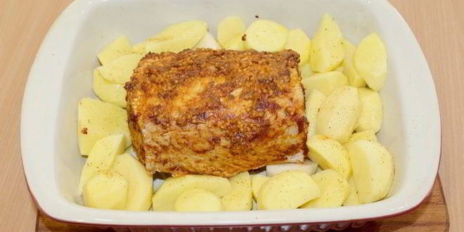 Рецепт карбонада варено-печеный в аджике