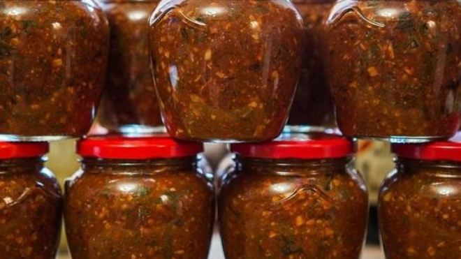 Рецепт кавказской аджики на зиму
