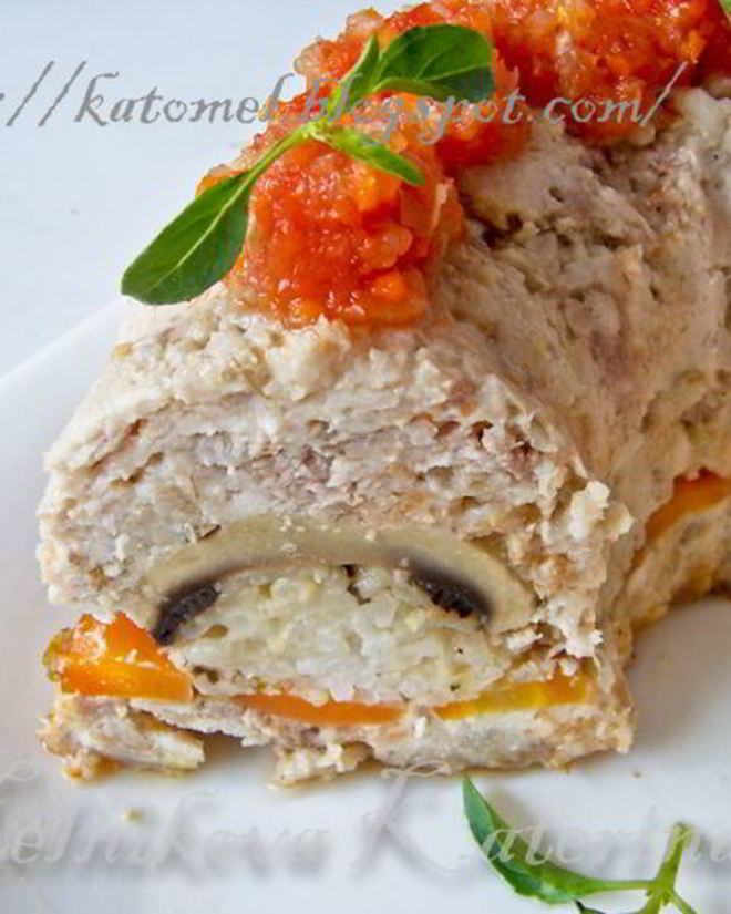 Рецепт мясной короны с соусом-аджикой