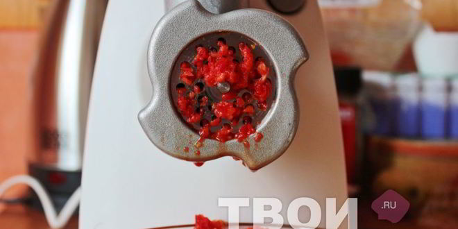 Рецепт острой аджики из кабачков