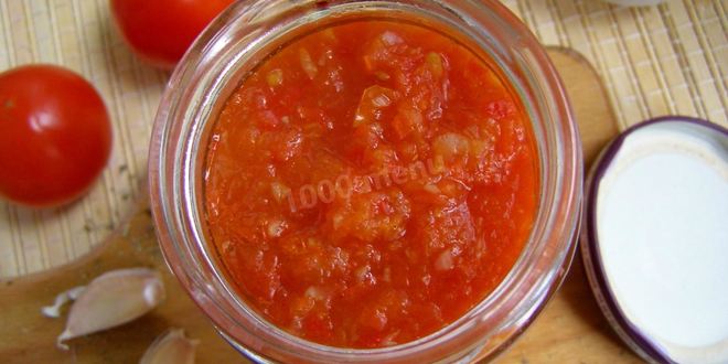 Рецепт Заманихи из помидор на зиму аджика