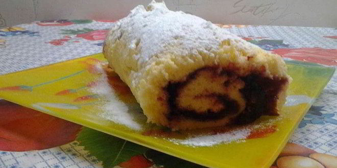 Рецепт Быстрого рулета с джемом
